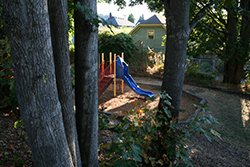 Playground equipment at Rock Hill Park